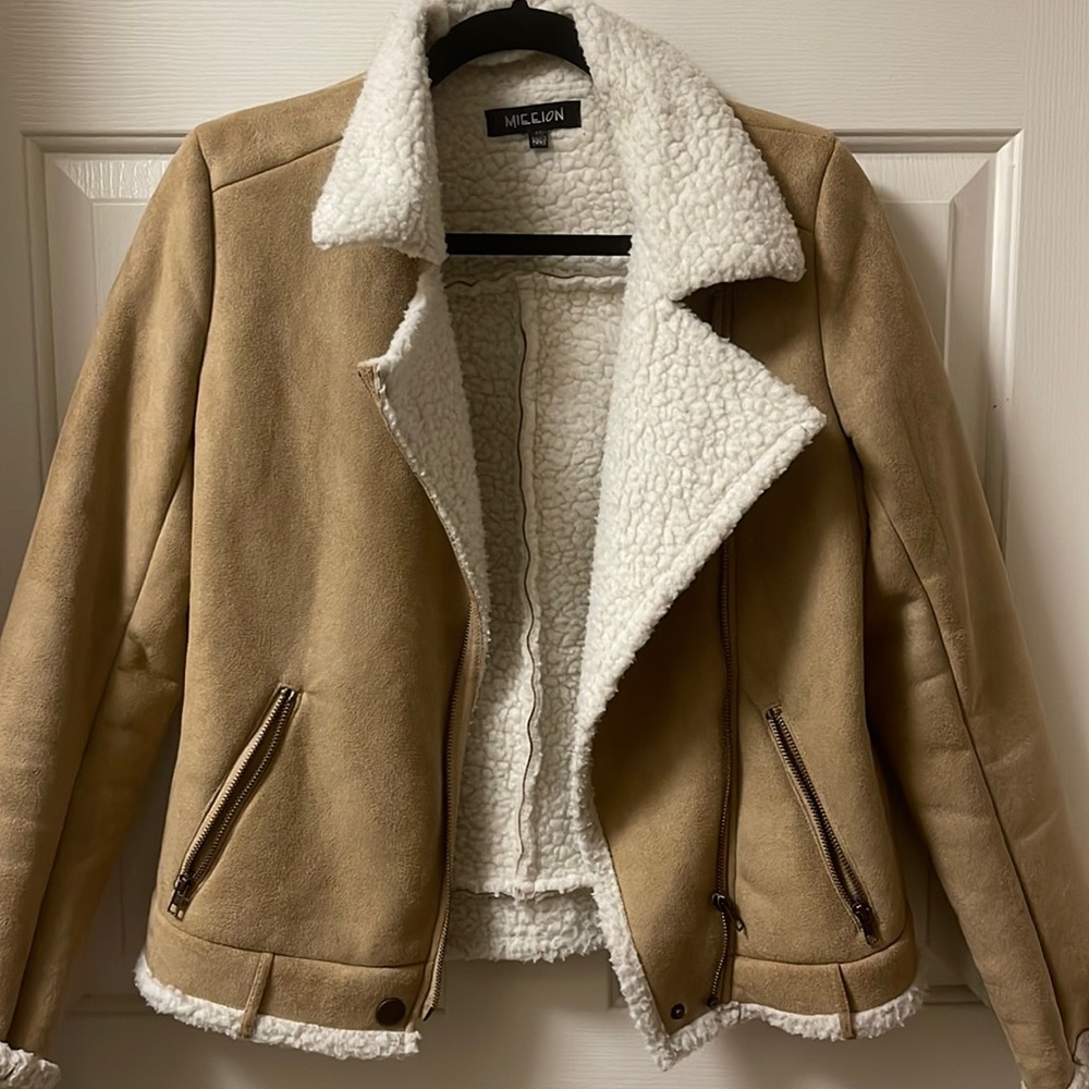 LF suede Sherpa jacket